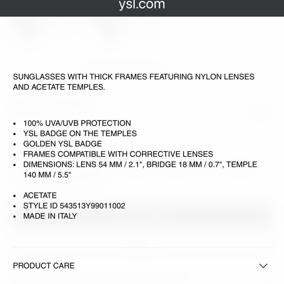 YSL Yves Saint Laurent Black and Gold Sunglasses - Picture 2 of 11